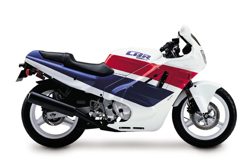 1990 Honda CBR600F (original colors, red white and blue)