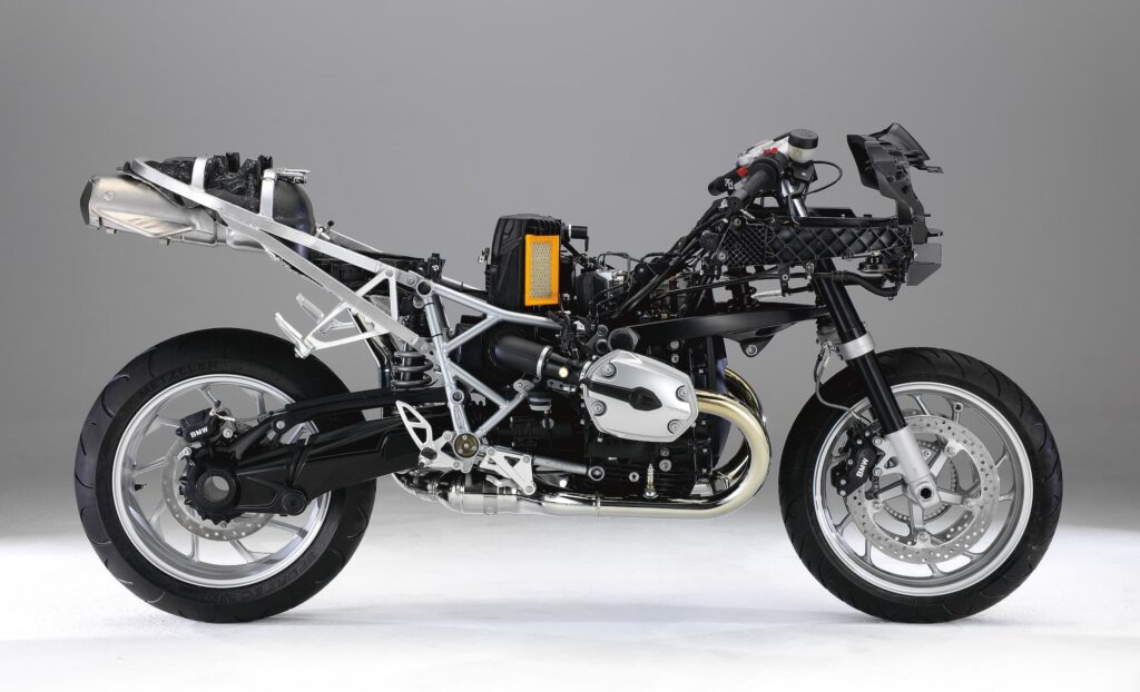 BMW R 1200 S chassis engine