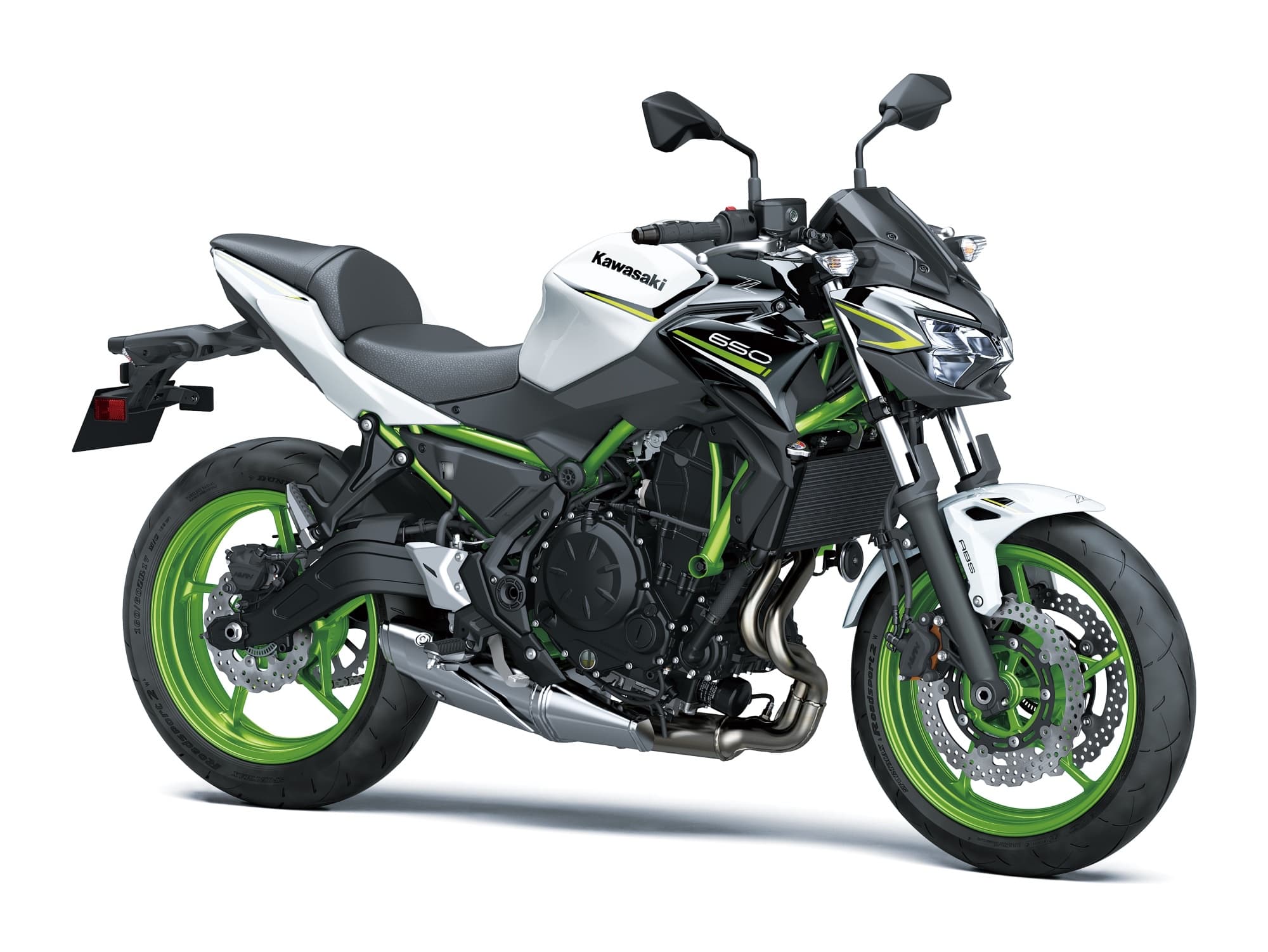 2021 Kawasaki Z650 white