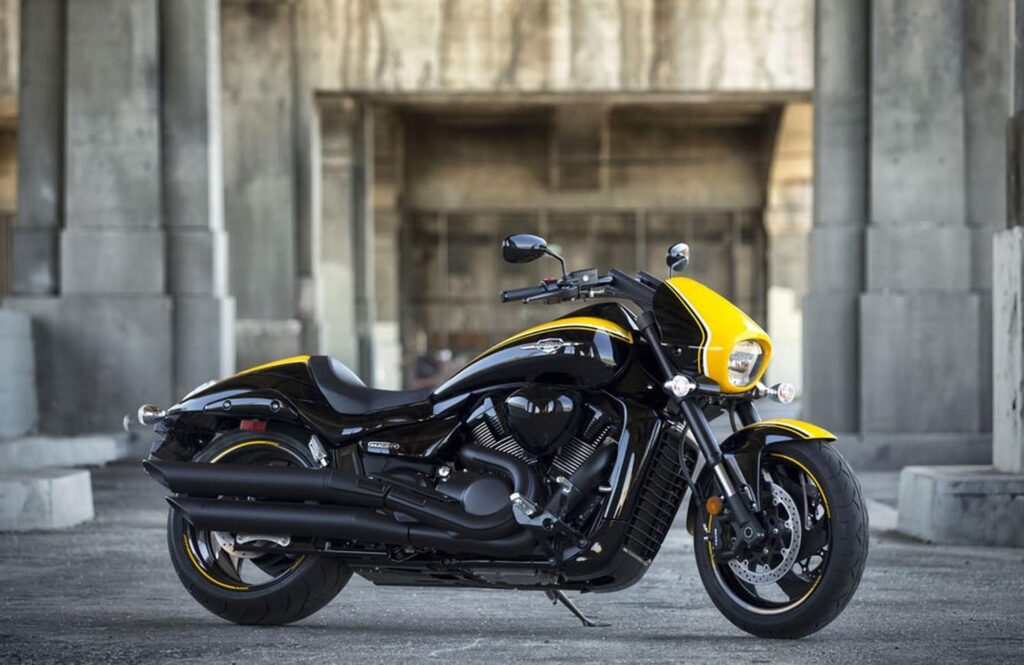 Yellow and black Suzuki M109R B.O.S.S.