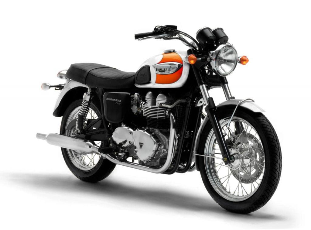 Triumph Bonneville with 360-degree crank