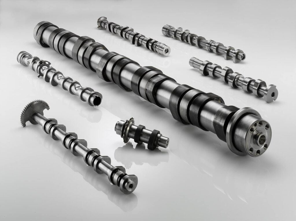 Collection of motorcycle camshafts