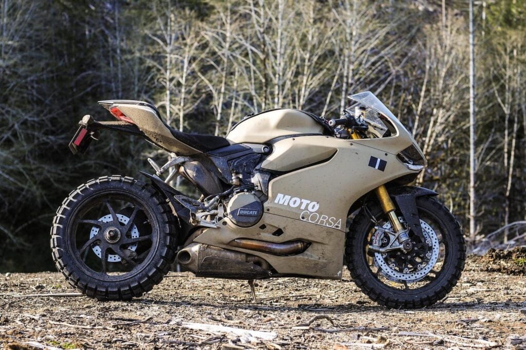 Ducati Terracorsa, a panigale with off-road tyres, the ultimate apocalypse motorcycle