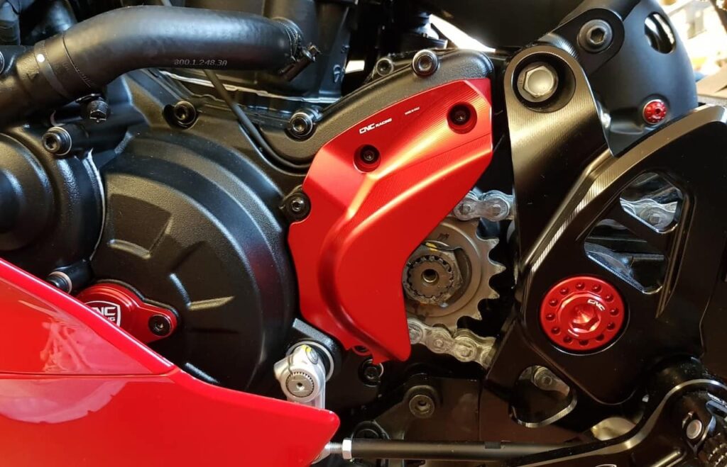 smaller front sprocket on motorcycle