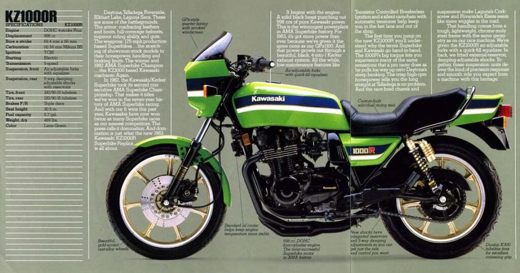 der århundrede diagram Kawasaki Eddie Lawson Replicas — From the Z1 to Today