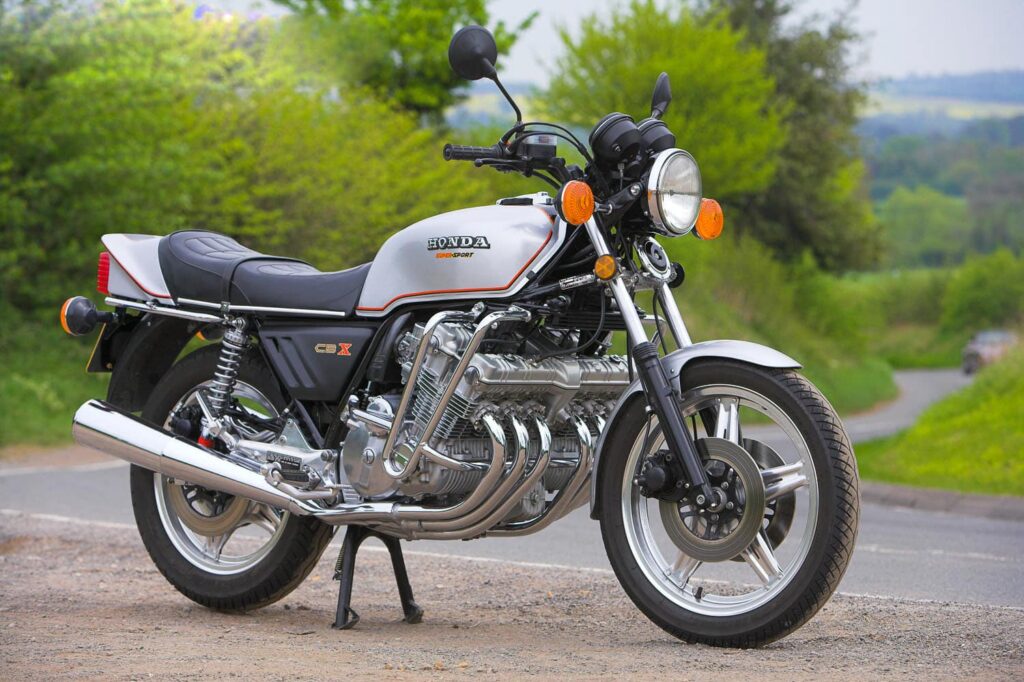 Honda CBX side view - a six-cylinder standard motorcycle