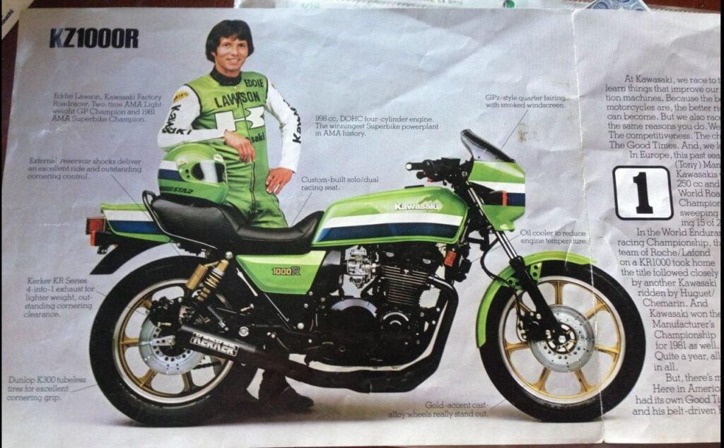 The original Kawasaki Eddie Lawson Replica, the KZ1000R