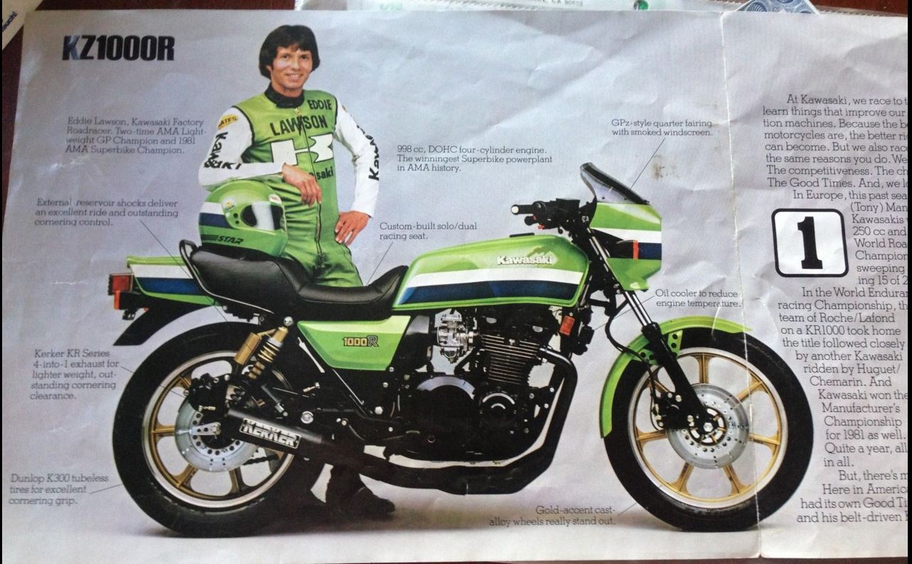 der århundrede diagram Kawasaki Eddie Lawson Replicas — From the Z1 to Today