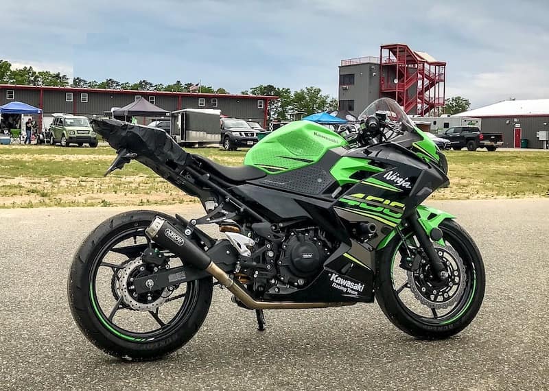 Kawasaki ninja 400 track bike