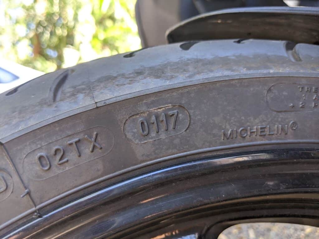 used motorcycle tire date codes