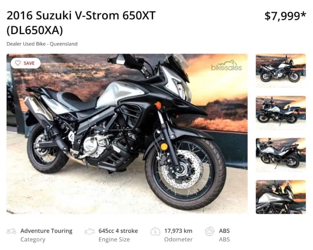 V strom 650 xt australia apocalypse motorcycle