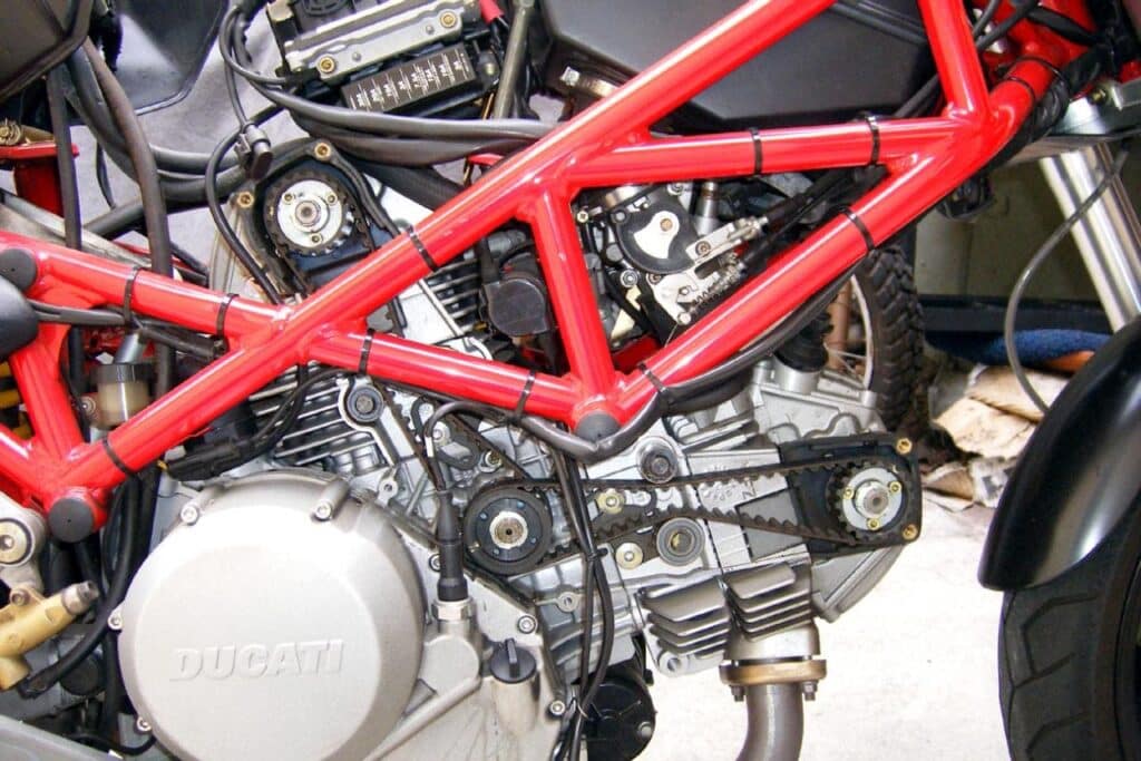 belts on a Ducati Monster that may be due for service