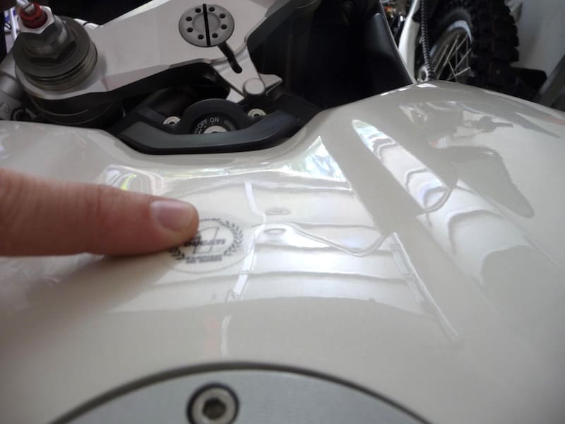 paint swelling and plastic bubbles when buying a used Ducati