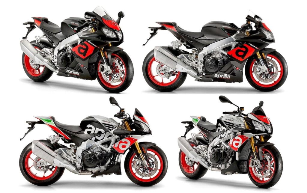 Aprilia Tuono V4 and RSV4 motorcycles with Cruise Control