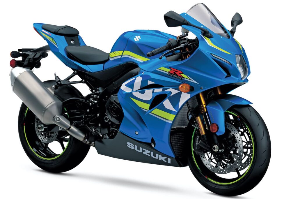 Suzuki GSX-R 1000 with front-stacked headlights like the Ducati 999