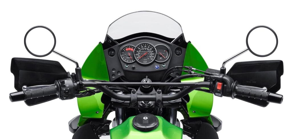 Dash and Cockpit of the Kawasaki KLR650