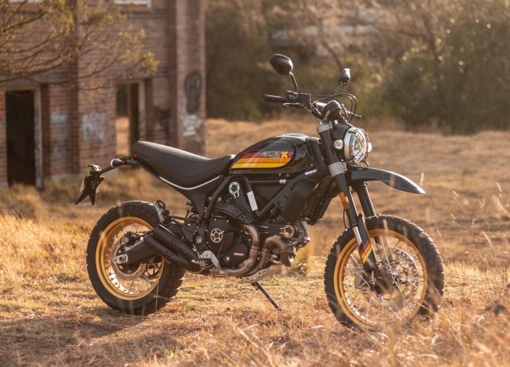 ducati scrambler desert sled, compared to a triumph scrambler