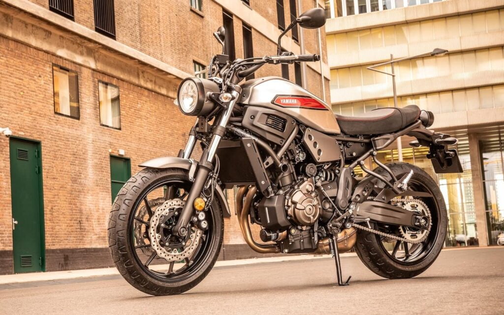 Yamaha XSR700 - a more sedate, street-friendly alternative to the Yamaha R6