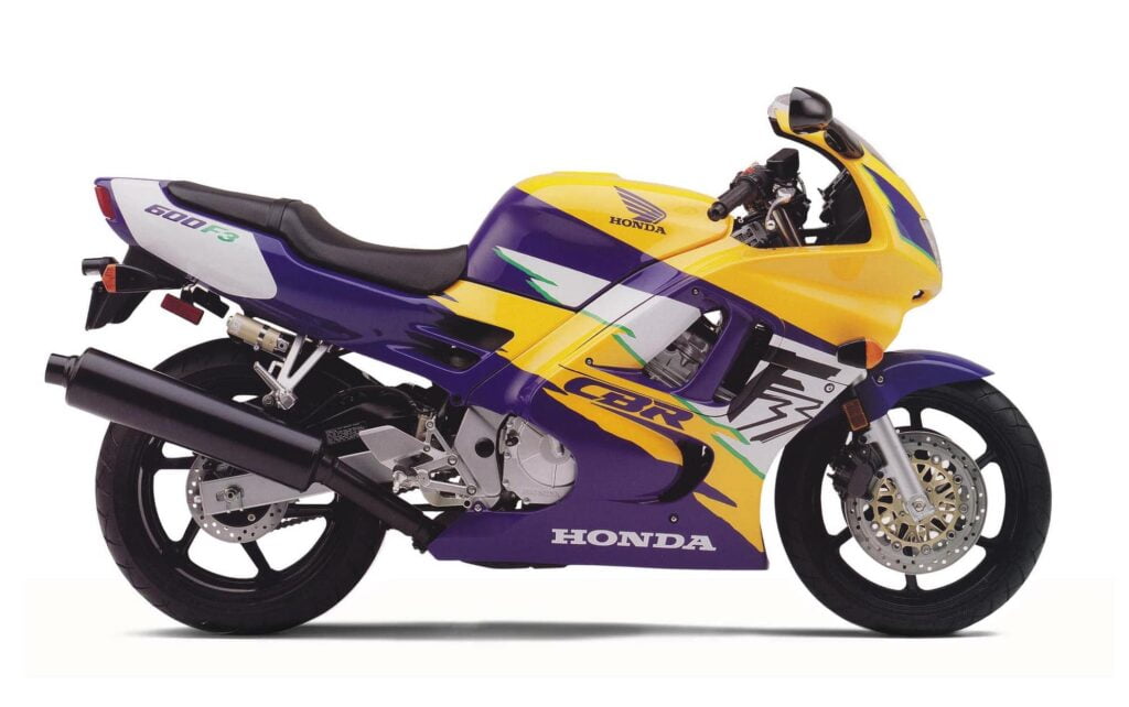 Purple and yellow CBR600F3