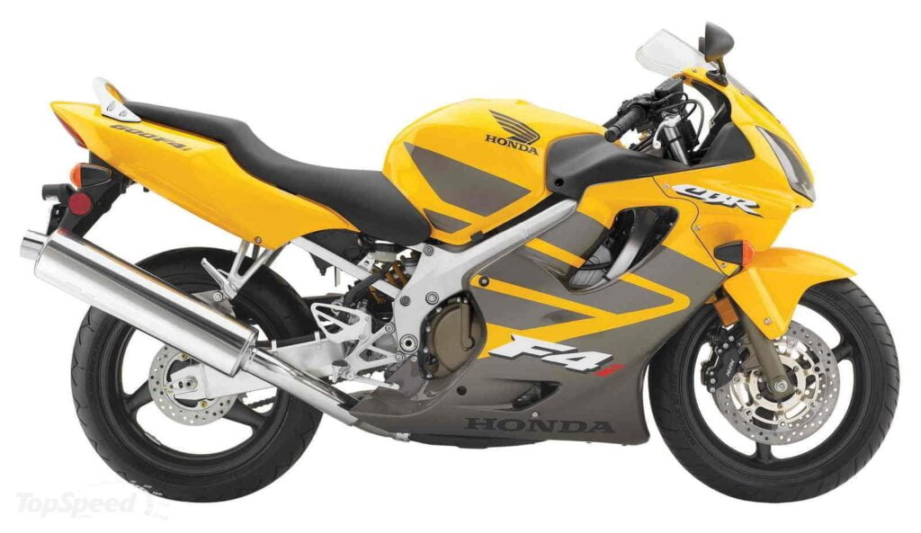 Yellow Honda CBR600F4i