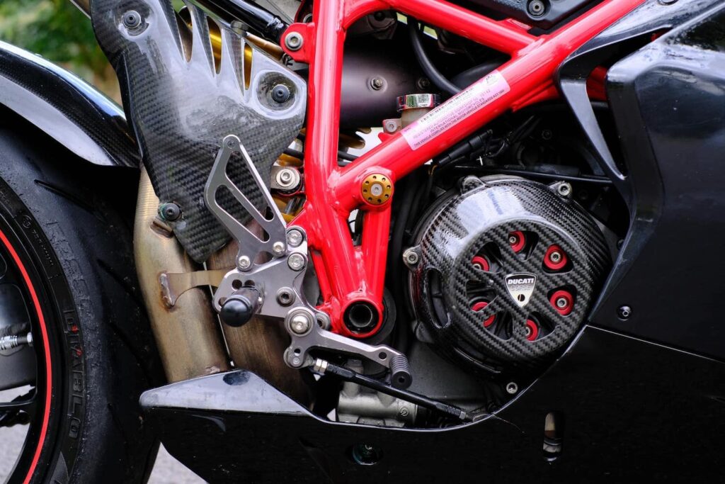 Ducati 1098 open clutch cover and aftermarket springs