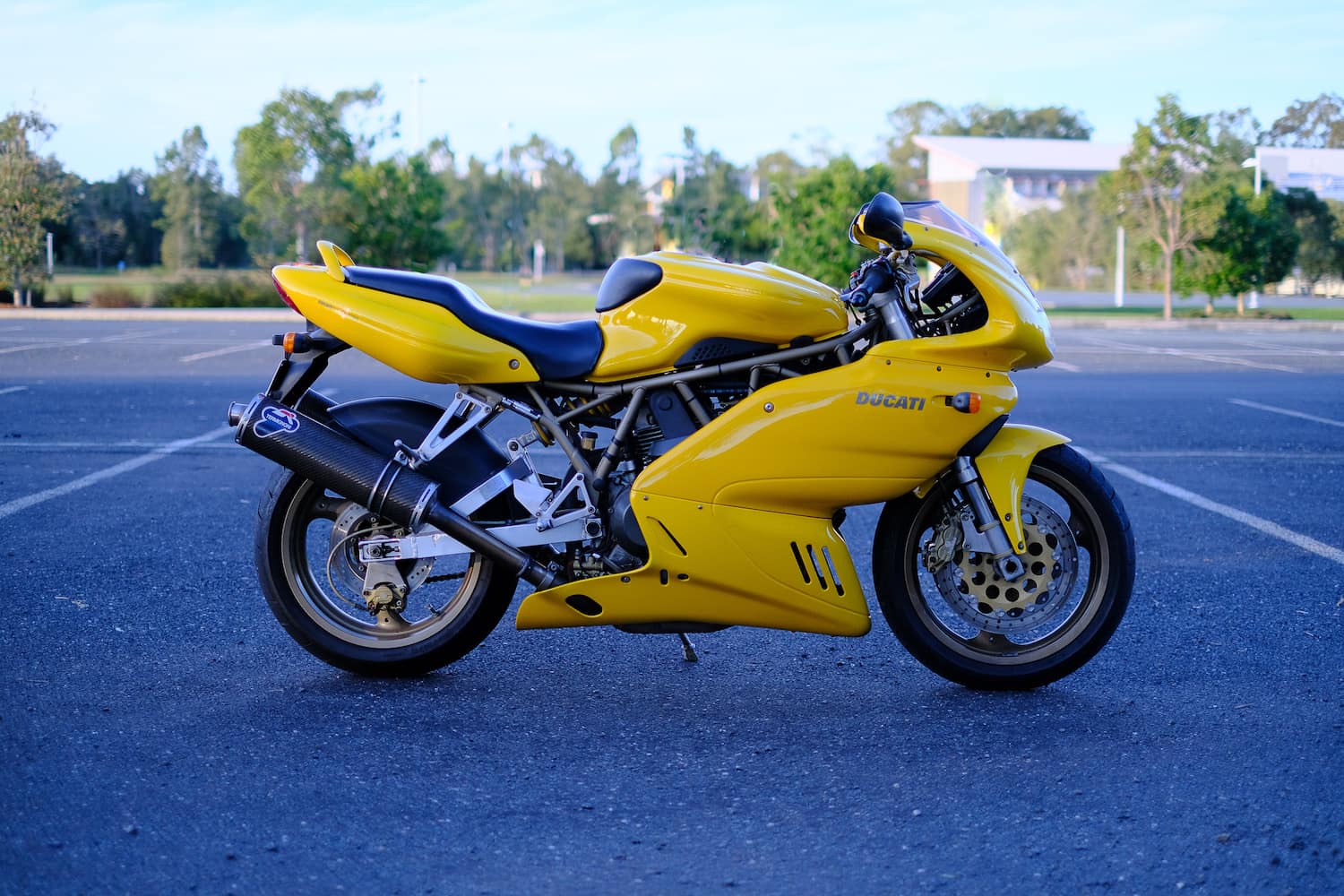 yellow ducati