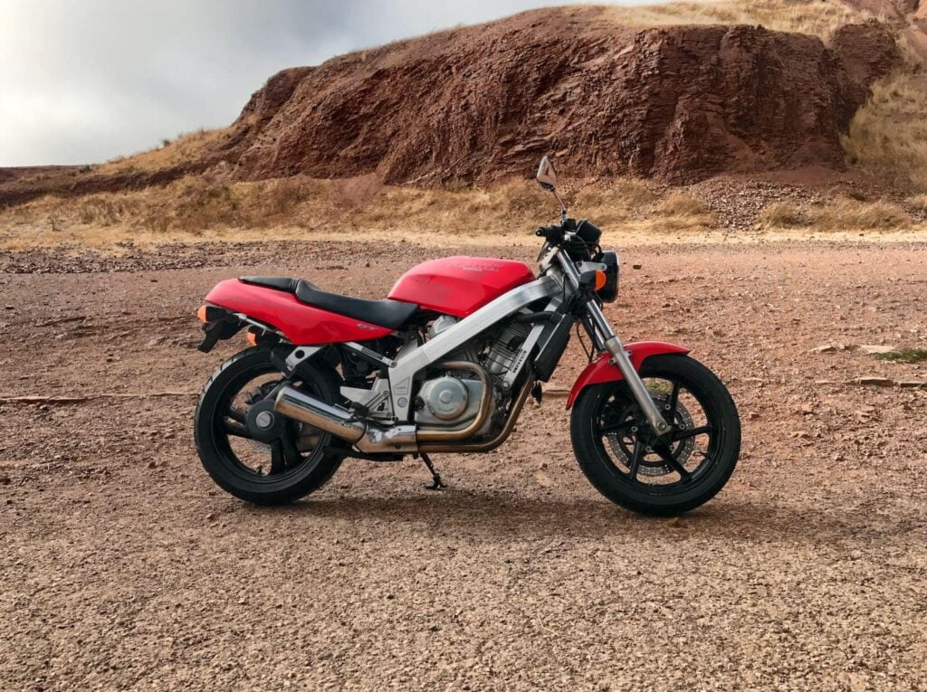 Honda Hawk GT NT650 review - inspiring the later Ducati Monster with its single-sided swingarm and simple naked frame