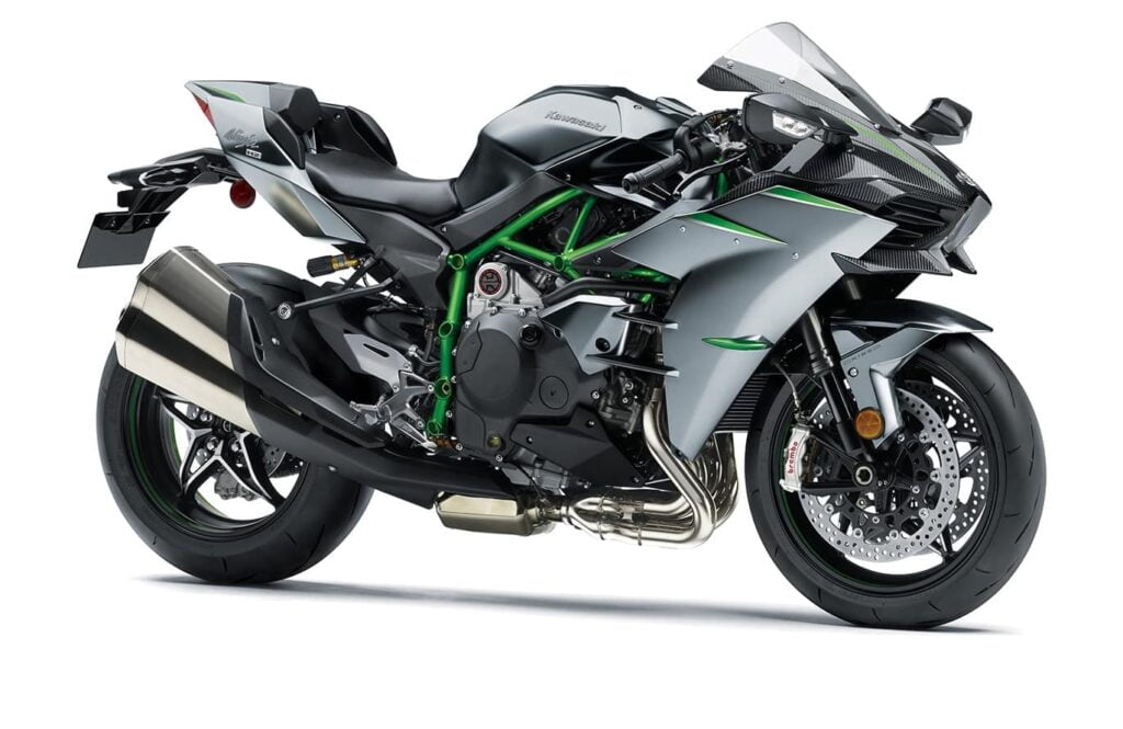 Kawasaki H2 carbon with carbon fibre cowl.