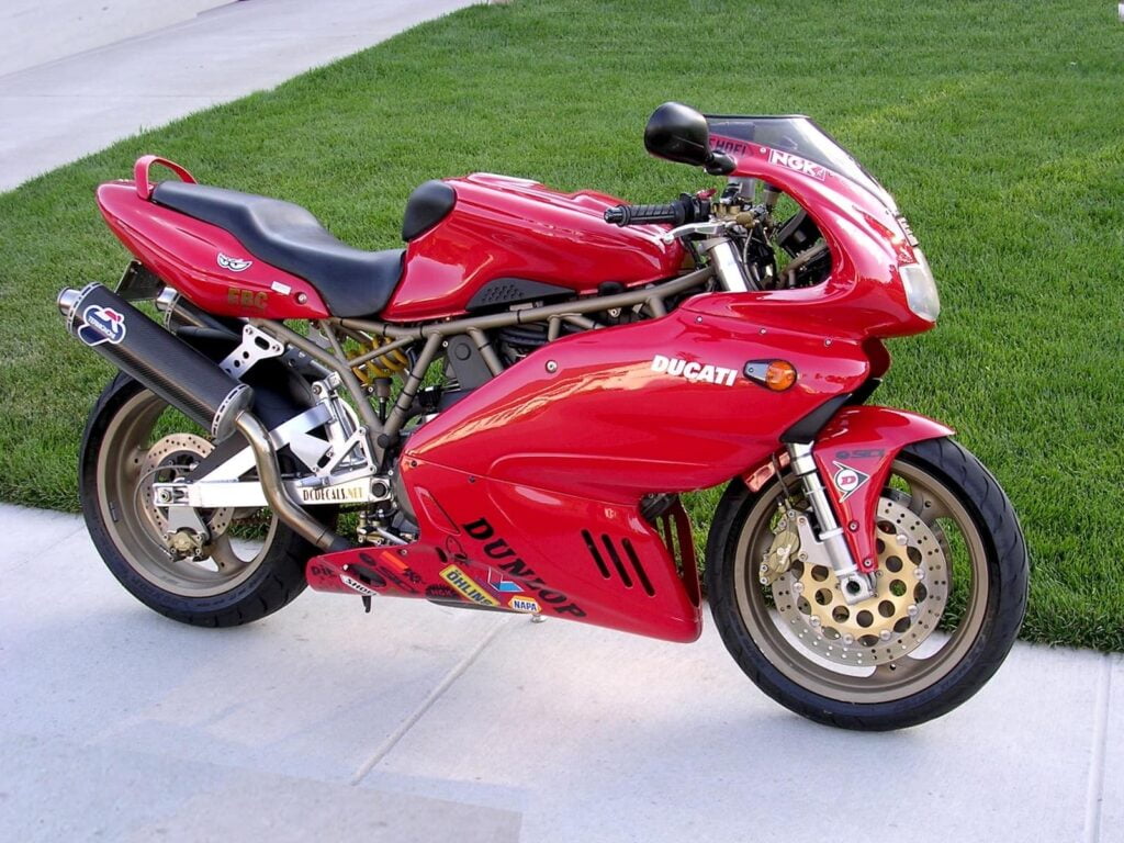 Red second-generation fuel-injected Ducati Supersport