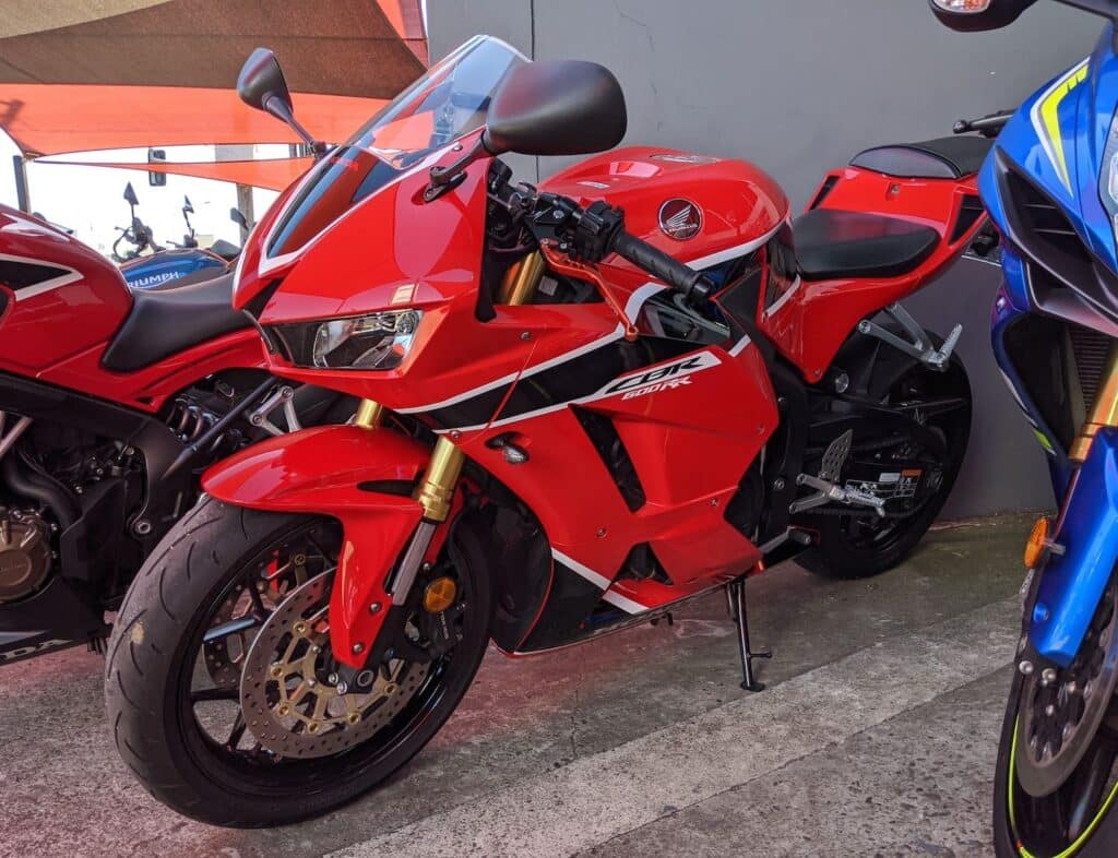 Red Honda 2017 CBR600RR at Brisbane Motorcycles small