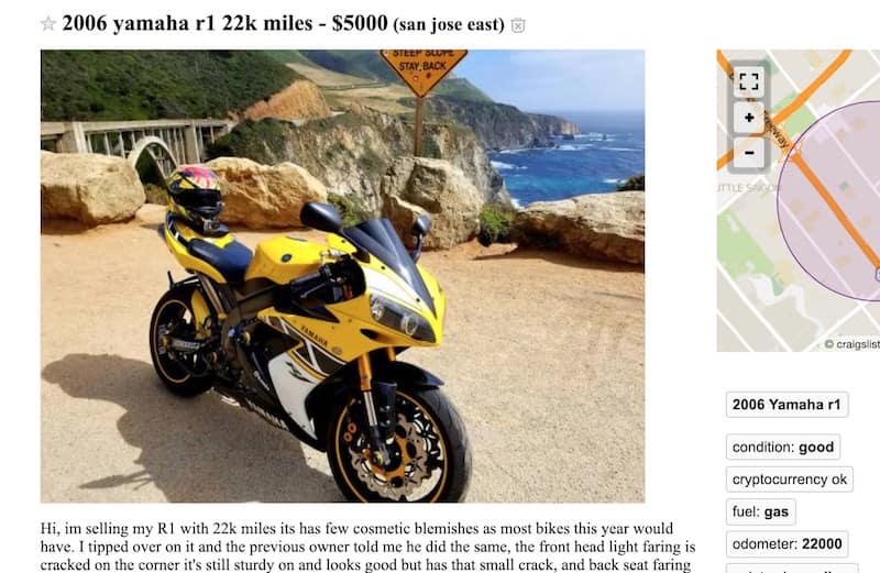 used yamaha r1 for sale near me