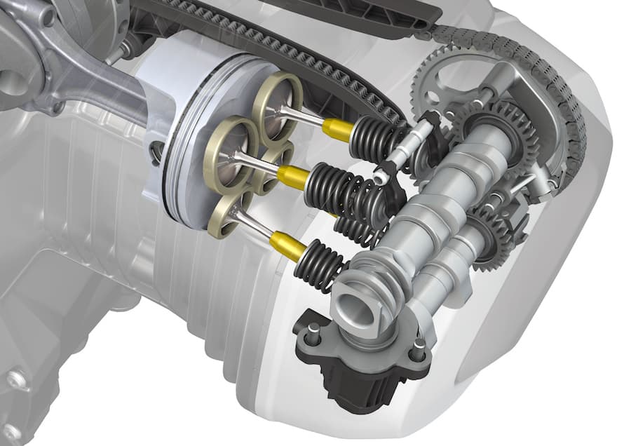 BMW ShiftCam engine exploded view