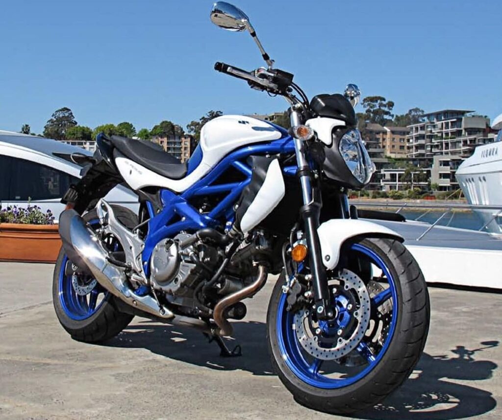 Suzuki SV650 Buying Used Buyers Guide Suzuki Gladius SFV650 Blue and White