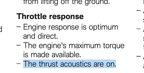 BMW S1000R S1000RR manual - thrust acoustics exhaust sound