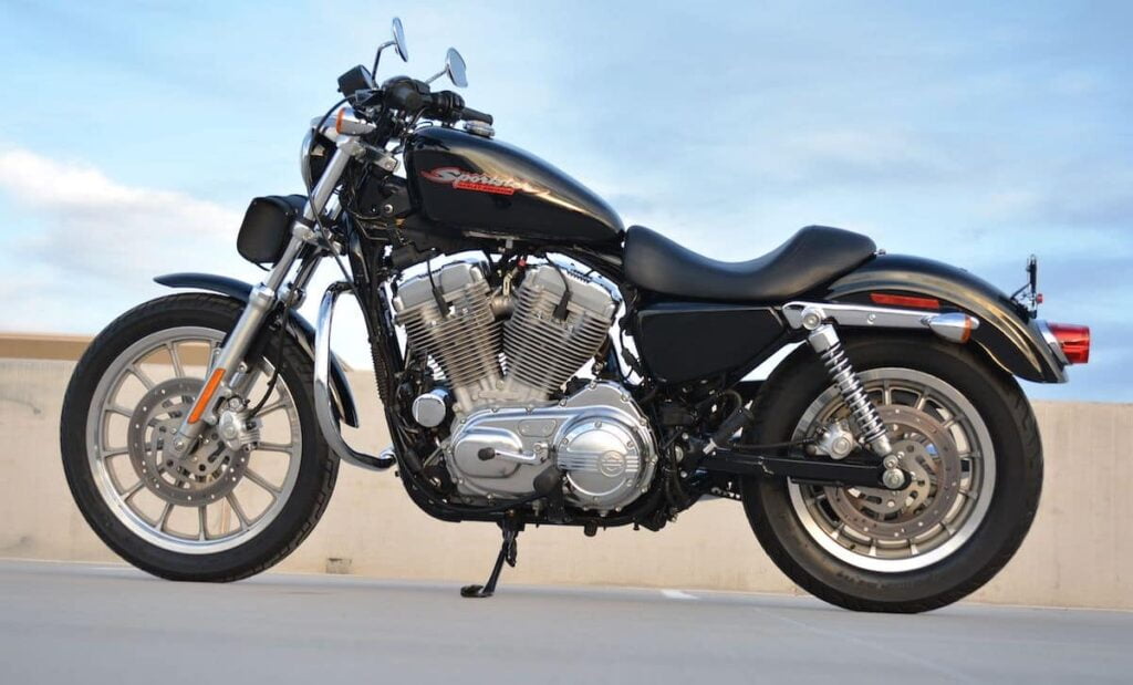 The Harley Davidson — a competitor to the Triumph Scrambler