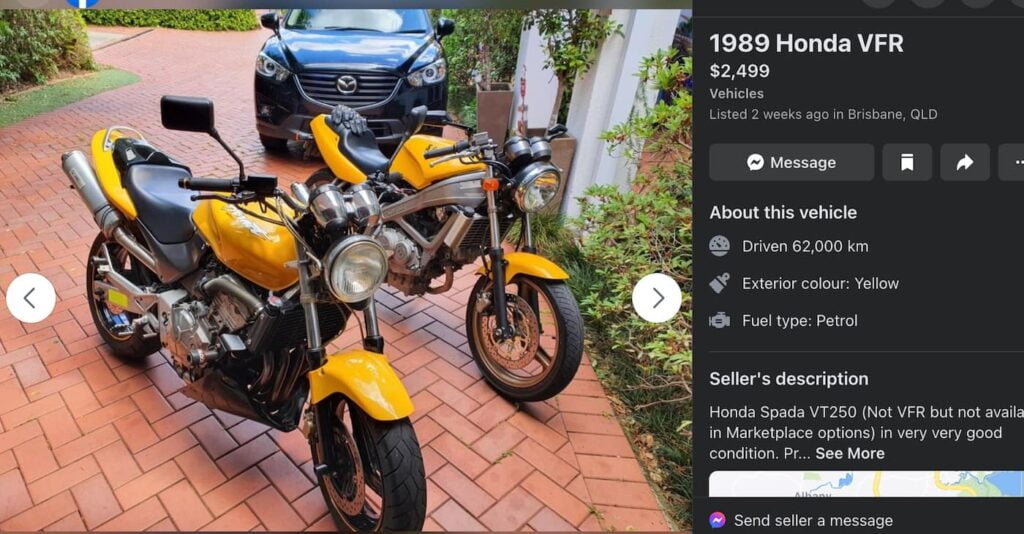 Poor framing in motorcycle photography