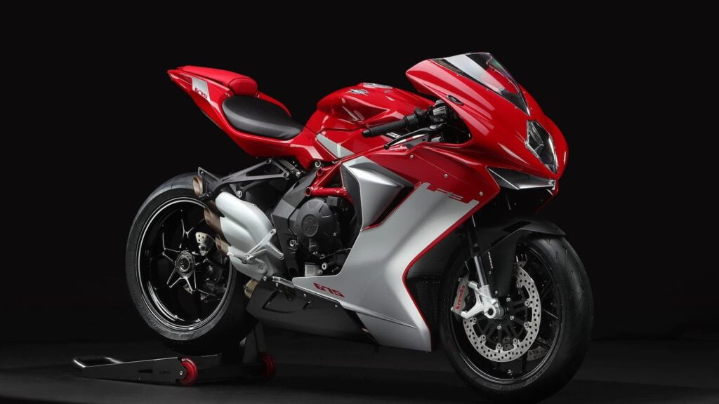 MV Agusta F3 576 triple cylinder single-sided swingarm sportbike