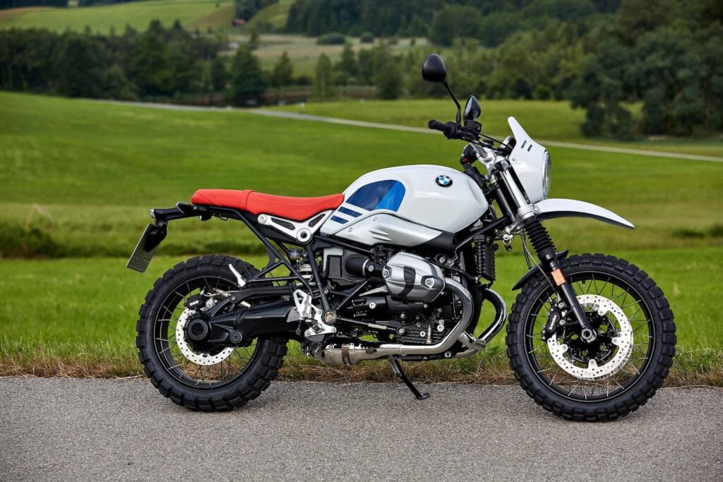 2017 BMW R nineT Urban G/S in front of green field