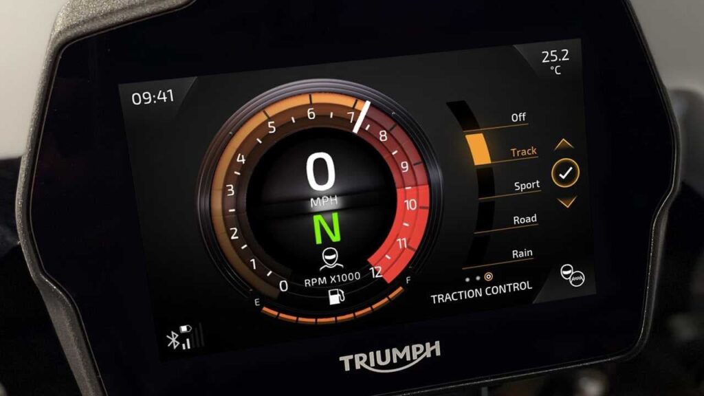 TFT display on a Triumph Street Triple RS — TFT Acronym