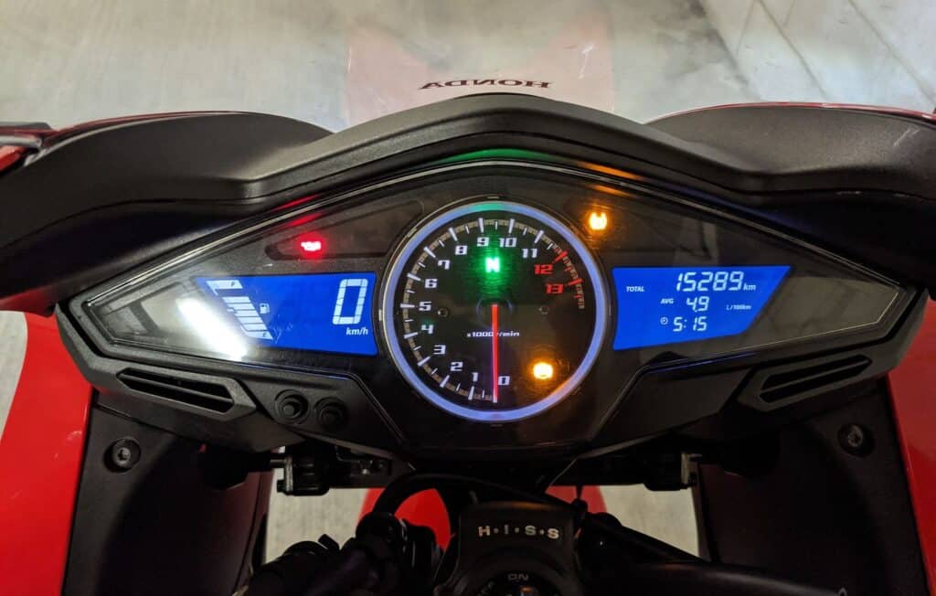 VFR800 8th gen illuminated dash