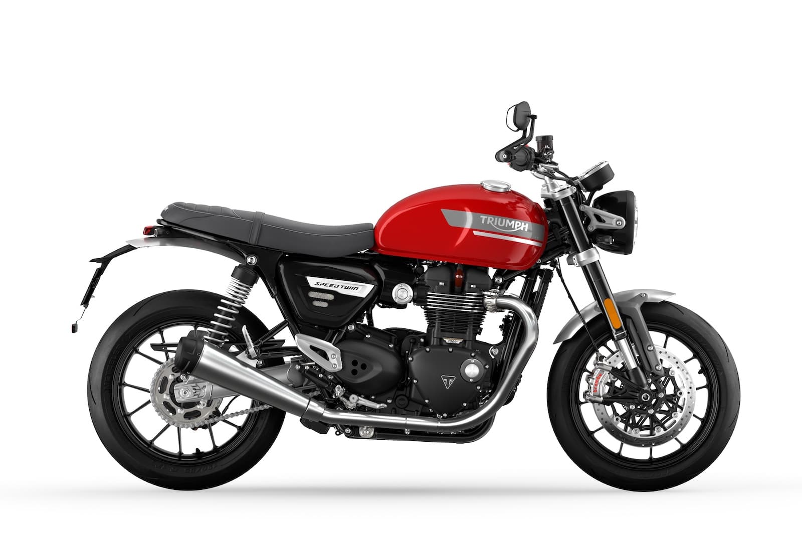 Triumph Speed Twin side profile photo riding position