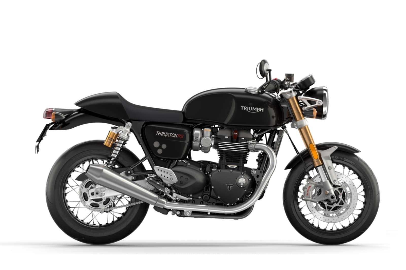 Triumph Thruxton R 1200 side profile riding position