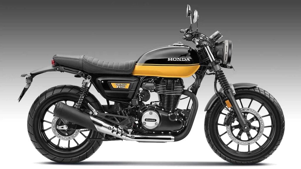 Honda CB350RS yellow and black