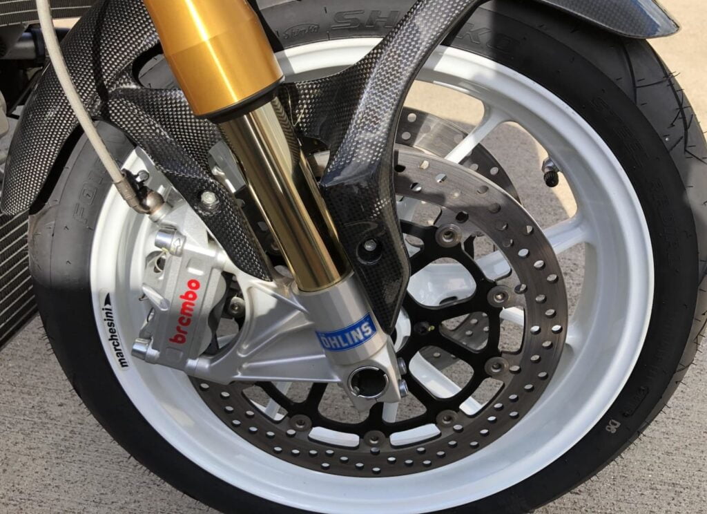 Ducati Monster S4Rs front ohlins suspension brembo brake marchesini wheel