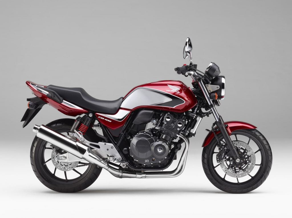 2018 red and black Honda CB400SF ABS