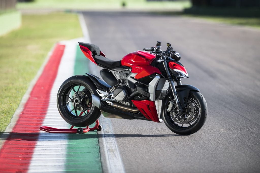 2022 Ducati Streetfighter V2 RHS on track