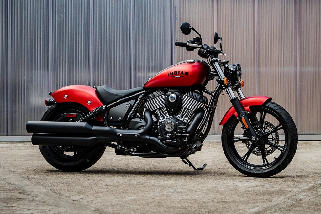 2022 Indian chief red side profile outdoor static
