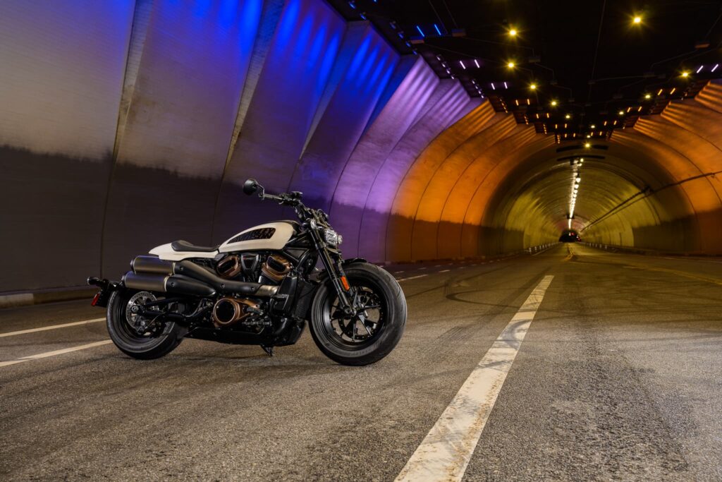 Harley-Davidson Sportster S 2022 parked in tunnel