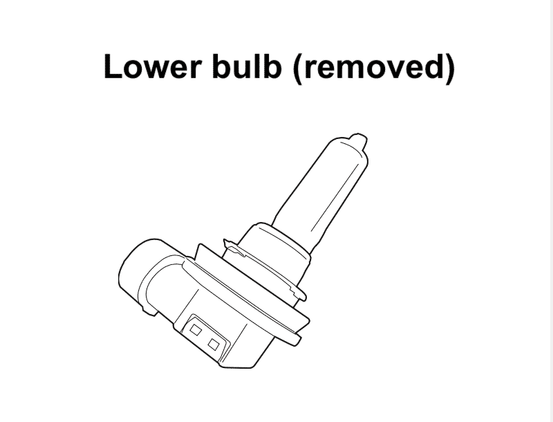 Hayabusa LED Light conversion - lower bulb 2