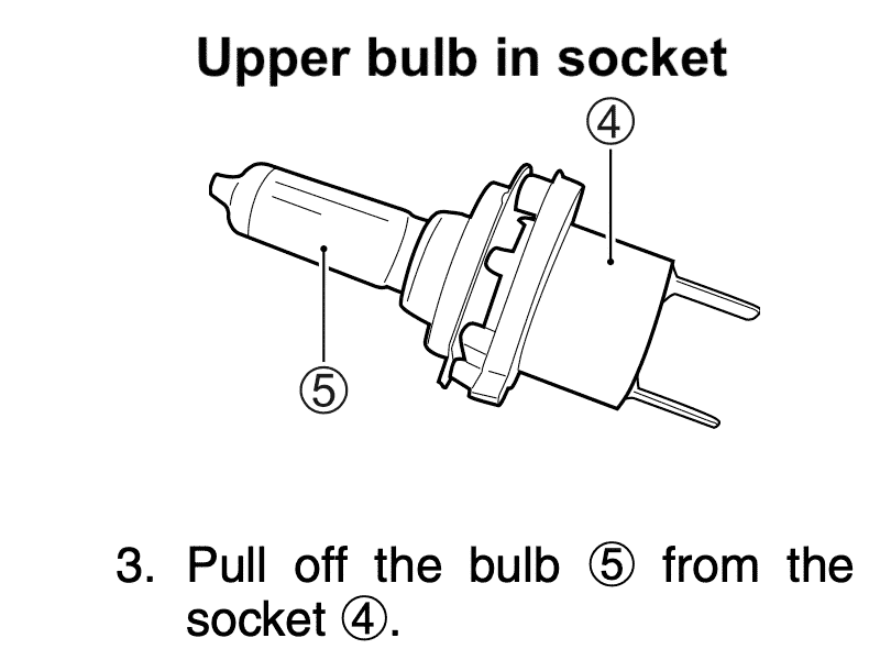 Hayabusa LED Light conversion - upper bulb 1
